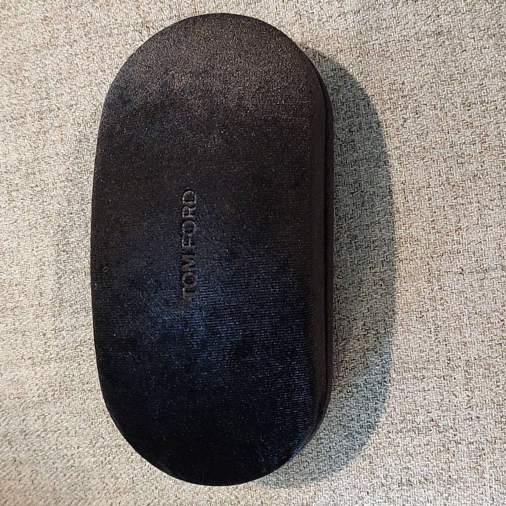 Tom Ford Eyeglass Case-Black Velvety soft-used